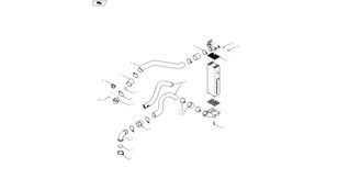 Kolanko J883977 otra pieza del motor para New Holland T6090 tractor de ruedas