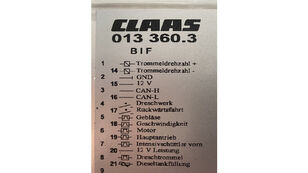 Claas BIF Moduł 013 360.3 unidad de control para cosechadora de cereales